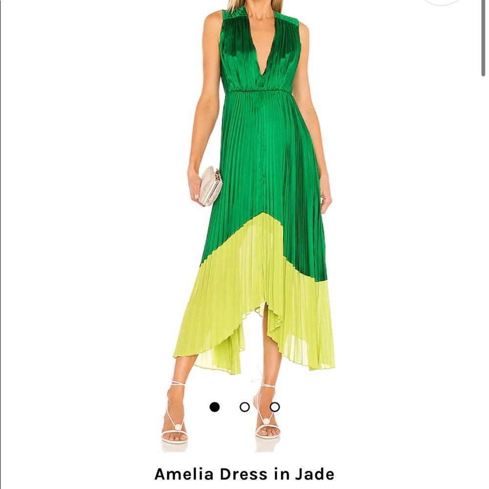 AMUR Amelia Dress in Jade